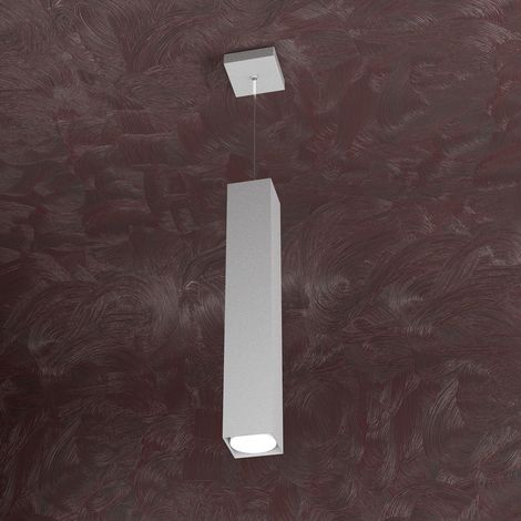 AREA SOSPENSIONE TUBO H50 1 LUCE ATTACCO GX53 GRIGIO