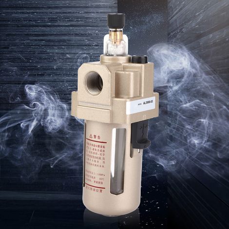 Filtre déshydrateur pour compresseur d'air 3/8" AL3000-03 séparateur d'eau et d'humidité avec purge (1/5)