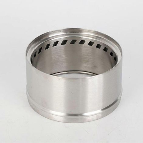 Réchaud à bois de camping coupe-vent, réchaud démontable, réchaud de pique-nique portable, brûleur à gaz anticorrosion pour la cuisson en extérieur et en zone transfrontalière (1/4)