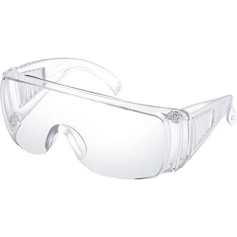 Winddichte Sonnenbrille mit Lamellen, transparente Schutzbrille für Radfahrer, beständig gegen Stöße, Staub, Beschlag, Tropfen und Spritzer (1/5)