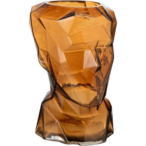 Vase Design Visage "Elea" 30cm Marron