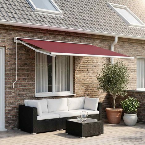 Teenpull – Markisenersatzstoff Bordeauxrot 300 x 250 cm Polyester (1/5)