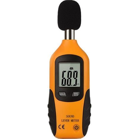 Sonomètre 30-130dBA, Décibelmètre Professionnel Avec écran Rétro-éclairé (Pile De 9V Incluse) (1/4)