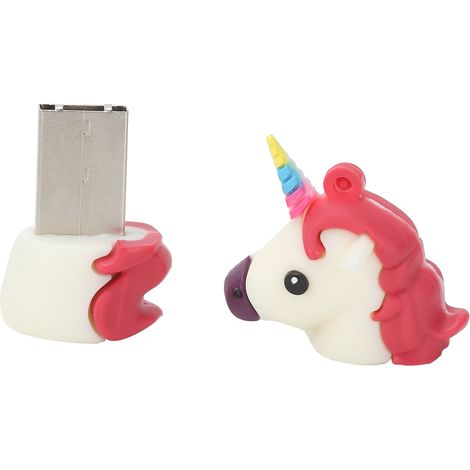 Clé USB 2.0 16GB Blanche - Compatible PC et Mac, Stockage Portable Mignon