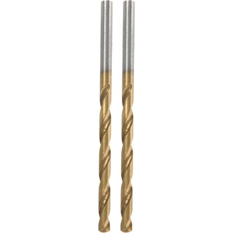 Set di 100 punte in acciaio rapido con rivestimento in titanio, 1/1,5/2/2,5/3 mm (1/4)