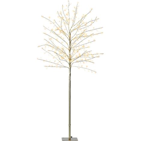 Lumineo Micro-LED Beleuchteter Baum Goldfarben Ø 60 cm Höhe 150 cm 480 Lichter - warmweiß / klassisch warm (1/2)