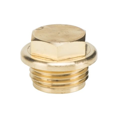 Bouchon hexagonal en laiton S15, R 1/2