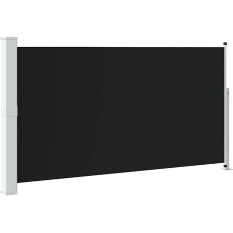 Tenda da Sole Tenda Laterale Retrattile per Patio 170x300 cm Nera (1/5)