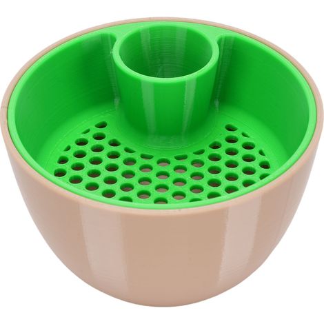Bol à pistaches, service de collation, Double noix avec stockage de coquille, utilisation polyvalente pour la cuisine domestique, vert (1/5)