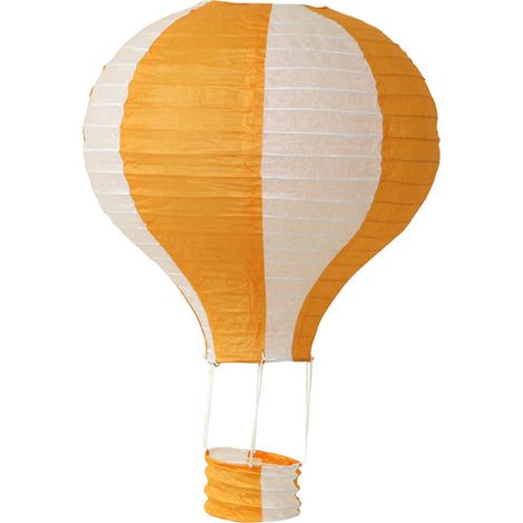 Lanterne en papier montgolfière, décoration de Noël, lanterne en papier pliable à suspendre dans le couloir de la maternelle, montgolfière colorée (1/5)