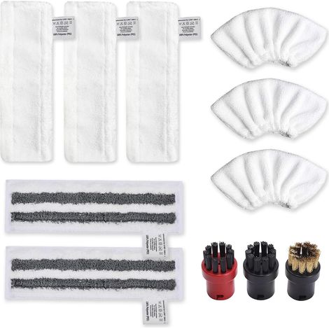 Accesorios para limpiadoras de vapor Karcher Easyfix SC2 SC3 SC4 SC5: paños de microfibra, almohadillas de mopa, cepillos redondos para boquillas, repuestos