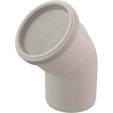 Coude 45° - Conduit PPTL - Pour Appareils À Condensation Gaz Ou Fioul - Diamètre 80 mm (1/2)