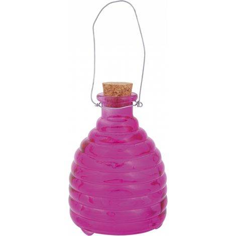 Piège à guêpes en verre colorés Rose (1/2)