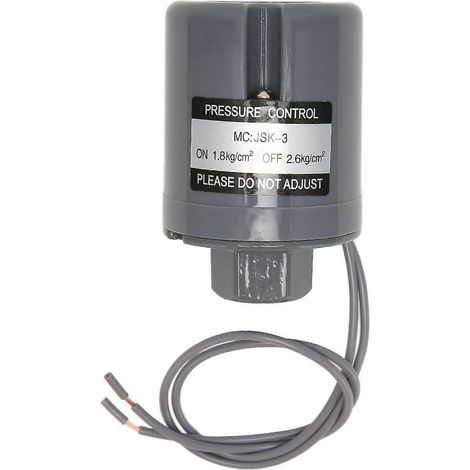 Automatischer Wasserdruckschalter, runder, einstellbarer Wasserpumpenschalter, 1,8–2,6 bar