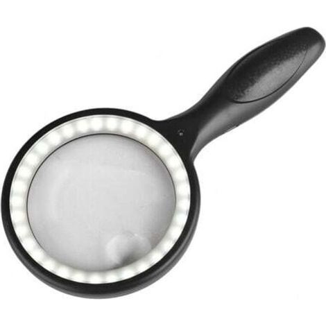 Magnifying Glass, 30X/60X Reading Magnifier with 33 LED Lights - Mega Reading Magnifier, USB Rechargeable Reading Magnifier for Seniors