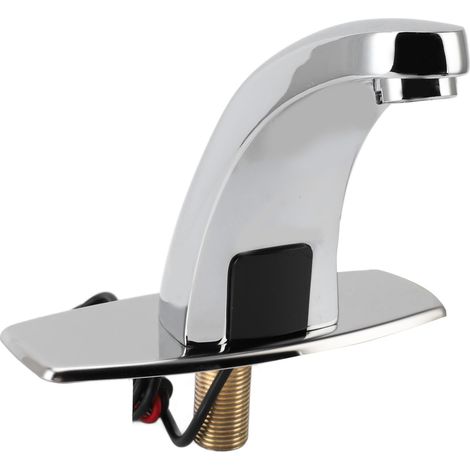 Robinet à capteur multifonctionnel à détection infrarouge haute sensibilité, mains libres, économie d'énergie, capteur automatique, salle de bain, alliage, type CC (1/5)