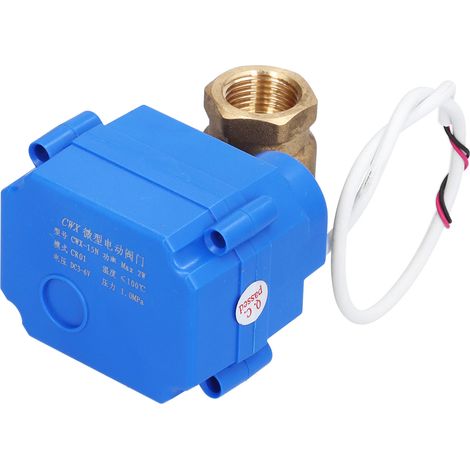 Vanne à bille motorisée DN15 Mini électrique à passage direct pour équipement hydraulique DC3-6V (1/5)