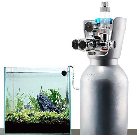 Régulateur de bulles de CO2 pour aquarium en acier inoxydable, vanne de débit électromagnétique pour plantes aquatiques, table de décompression W21.8