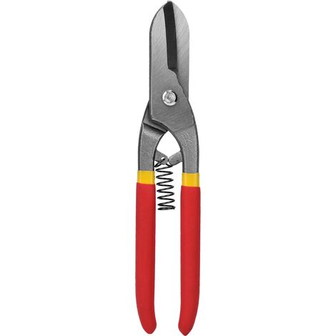 Ciseaux À Tôle En Acier Au Carbone - Coupe Métal Dur Poignée Ergonomique - Usage Professionnel Et Domestique - 1 Pièce (1/5)