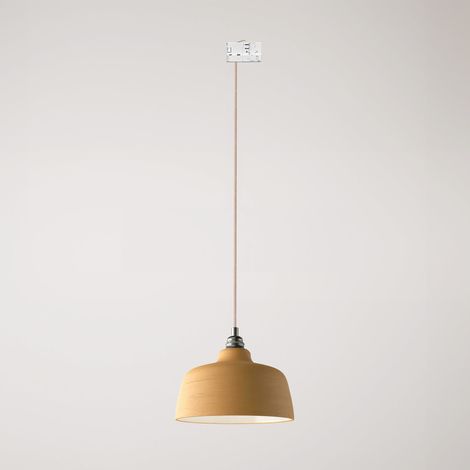 Creative Cables - Candeeiro suspenso com abajur Coppa e adaptador de calha - lâmpada incluída