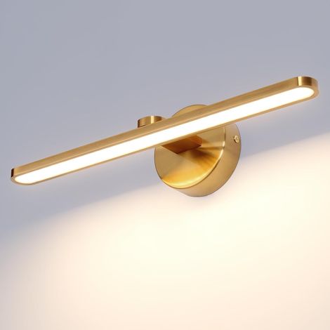 Lampe Miroir LED Salle de Bain 42cm - Applique Murale Moderne 3000K 8W pour Lumineux Intérieure et Tableau (1/5)