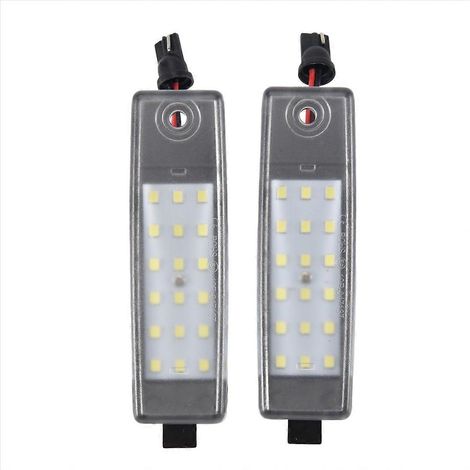 Luz LED blanca de repuesto para matrícula de coche (accesorios para coche)