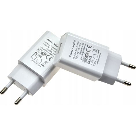 CARGADOR DE PARED USB CON ADAPTADOR ENCHUFE 1A 5V 10W (1/3)