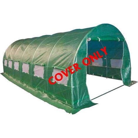 BIRCHTREE 6M(L) x 3M(W) x 2M(H) Polytunnel Greenhouse Pollytunnel 6 Section Cover Only