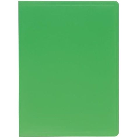 EXACOMPTA Porte-vues A4 Polypropylène souple Pochettes grainées opaque 20 vues Vert