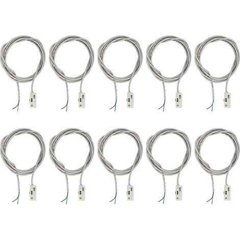 10 Stück Magnetschalter DC73 10W Reed-Pneumatikzylinder Ein/Aus für CDG1 CDJ2 CDLG1 CDLJ2