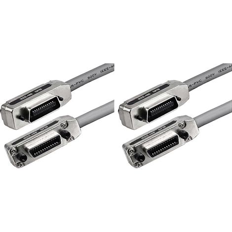 2 Stück 1 m IE488 GPIB-Datenkabel, industrietaugliches Kommunikationsübertragungskabel, PCI-Industriesteuerkabel (1/5)