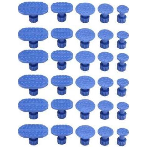 30 pièces de débosselage de carrosserie de voiture tirant des onglets outils de réparation sans peinture onglets d'extracteur de colle (1/5)