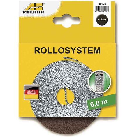 Sangle Volet Roulant 14mm Marron Sangle Résistante Pour Volet Roulant - Schellenberg