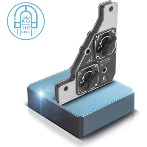 Solenoide di commutazione doppio STAHLWERK, solenoide di saldatura flessibile a 90 gradi con forza magnetica