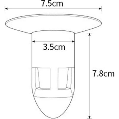 Bonde de douche de sol 360° avec désodorisant et clapet anti-retour. Noyau de canalisation d'égout, étanche aux insectes et anti-odeurs. (1/5)