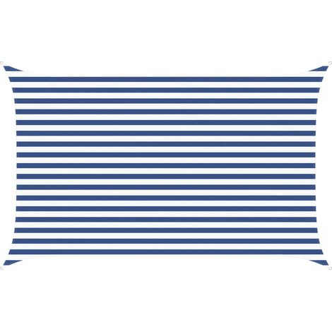 Toldo Vela de Sombra Azul y 4 x 2,5 m 100% Poliéster Oxford vidaXL