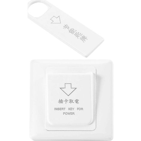 Interrupteur à carte magnétique haut de gamme pour hôtel, alimentation à économie d'énergie pour l'insertion de clés (1/5)