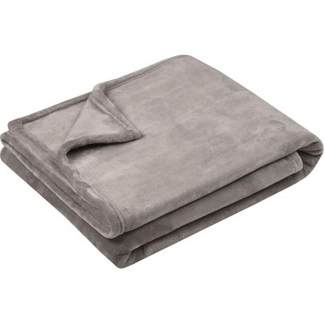 Plaid polaire doudou lin 130 × 160 cm (1/2)