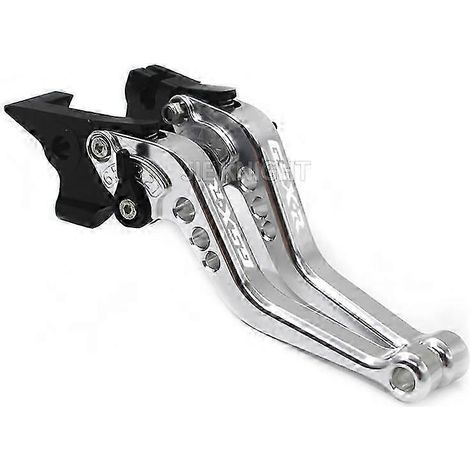 S'applique aux motos GSX-R 600 et GSX-R 750 (2006-2017) : leviers de frein et d'embrayage courts, réglables, en aluminium (argenté). (1/5)