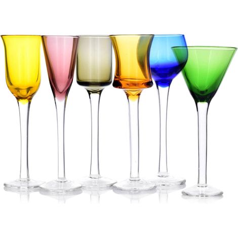 Set di 6 bicchieri da liquore colorati per duka (1/5)