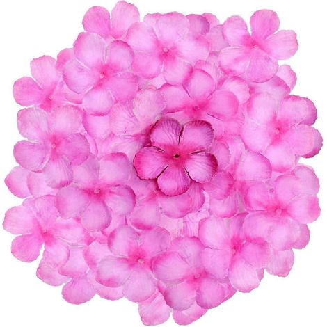200 pétales de fleurs artificielles, accessoires pour la confection de paniers de demoiselles d'honneur et autres créations florales (fleurs de pêcher), idéales pour les mariages.-Pink (1/5)