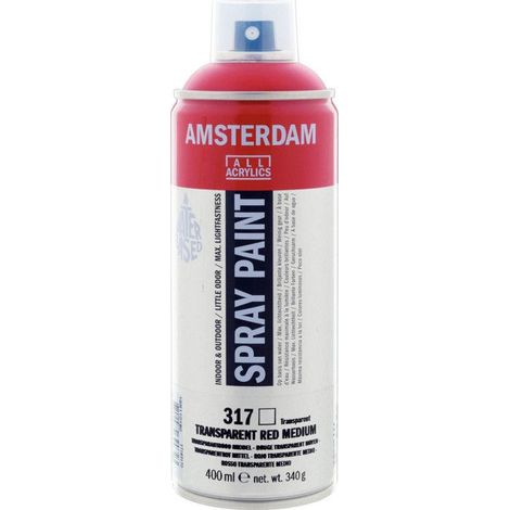 Bombe de peinture Amsterdam 400 ml rouge transparent (1/2)