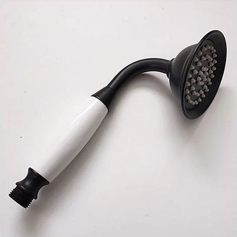 TAISHENGDA Retro-Duschkopf, schwarz – Badezimmerdusche – Größe 85 x 230 mm – Gewicht 300–350 g – Europäisches Design (1/5)