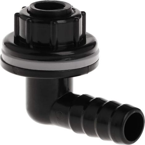 Raccord de Tuyau - Raccord Étanche pour Réservoir d'Eau - Compatible Tuyaux 14 mm - ABS Non Toxique - Pour Aquarium et Jardin - Lot de 1 (1/5)