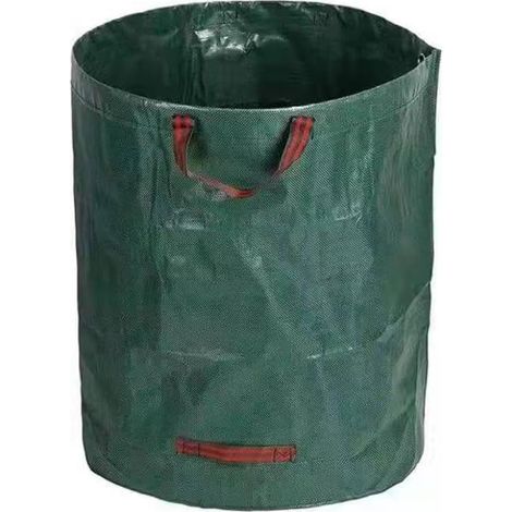 Grüner Laubsack 80x80cm 1 Stück 400L Wiederverwendbarer Gartenabfallsammler Geeignet für Rasen Garten Camping (1/5)