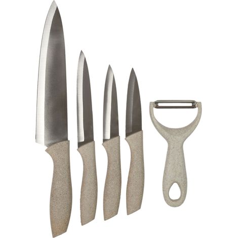 Couteau X4 Et Eplucheur Manche Fibre De Ble (1/5)