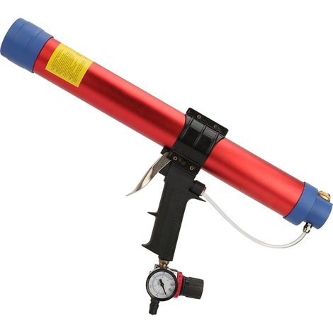 Pistolet à colle souple 600 ml, outil pneumatique manuel avec indicateur de vitesse pour la décoration architecturale (1/5)