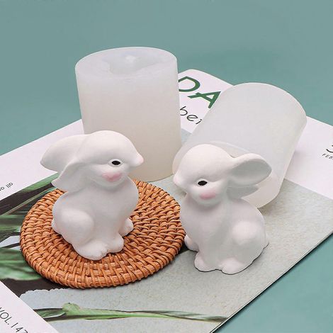 Moule à gâteaux, biscuits et pâtisseries 3D en forme de lapin, motif dessin animé, pour la maison (1/4)