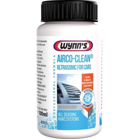 Aircoclean, ultrasonic, Traitement climatisation, bactéricide & Viruscide (EN14476) - Wynn's
