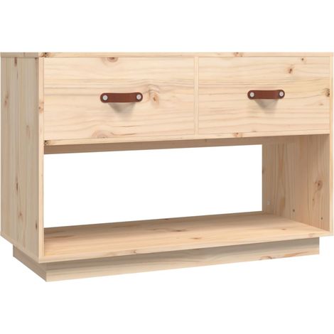 vidaXL Mobile Porta TV 90x40x60 cm in Legno Massello di Pino (1/5)